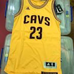 Lebron James LBJ Adidas NBA球衣 2xS號 全新正品 騎士主客場黃 Jordan Kobe iverson