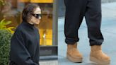 Jennifer Lopez Dresses for Comfort in Platform Uggs