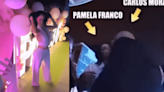 ¿Pamela Franco y Carlos Morales no pueden OCULTAR su AMOR en la fiesta?: "La abraza, la besa"