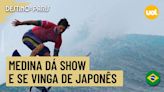 OLIMPÍADAS 2024: GABRIEL MEDINA DÁ SHOW, SE VINGA DE JAPONÊS E VAI ÀS QUARTAS DE FINAL NO SURFE