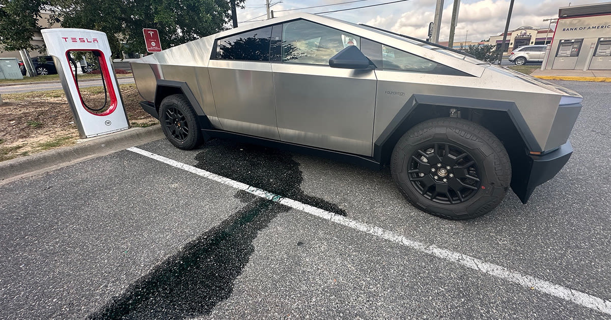 Coolant Starts Pouring Out of Brand New Cybertruck After Driving 35 Miles