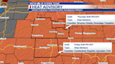 A Heat Advisory has been issued for the Twin Tiers