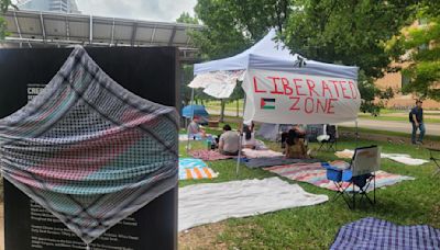 Rice University students take part in nationwide pro-Palestinian protests | Houston Public Media