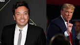 Jimmy Fallon Jokes Donald Trump Didn't Have Enough Money to Buy Milkshakes and Chicken at Chick-fil-A Stop Amid ...