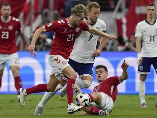 Morten Hjulmand cancels out Harry Kane's opener as Denmark draw 1-1 with England at Euro 2024 | Football News - Times of India