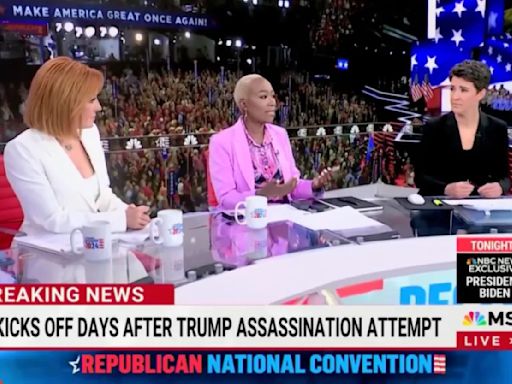 Rachel Maddow, Jen Psaki and other MSNBC hosts use LED screen to make it look like they’re at RNC in Milwaukee