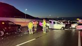 Icy conditions cause 9-vehicle crash on I-25 near Castle Rock