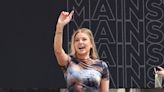 Ariana Madix Lets Her Feet Breathe in Two Tones Schutz Sandals at Los Angeles Times Festival of Books