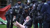 Pro-Palestine protesters jump UPenn president fence, set off fireworks