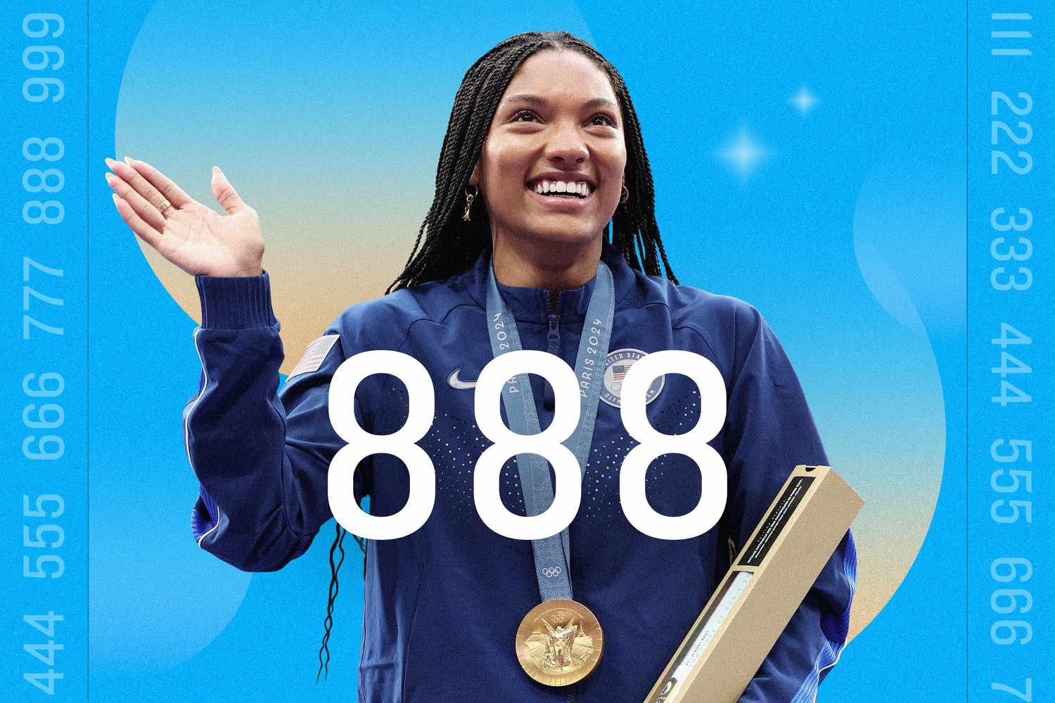 How Tara Davis-Woodhall's Angel Number 888 Foreshadowed Her Olympic Win and What It Means in Numerology