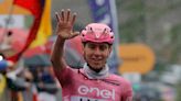 Pogacar powers to win number five in weather-hit Giro stage