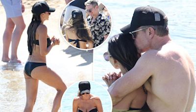 Matt Damon and bikini-clad wife Luciana Barroso pack on the PDA during Greece vacation