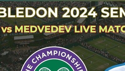 Wimbledon Men's singles SF: Alcaraz vs Medvedev live match at 6 PM IST