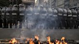 Incidentes en la marcha de protesta por la muerte de Facundo Molares en el Obelisco