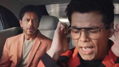 Shah Rukh Khan and Karan Johar finally collaborate for a new project but end up fighting in a car. Watch
