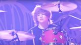 Son of the late Taylor Hawkins takes his dad’s place behind the drums in tribute concert