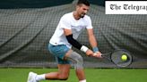 Watch: Novak Djokovic trains at Wimbledon in knee support 15 days after surgery
