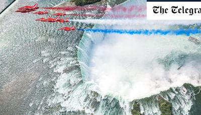 Watch: Red Arrows perform fly-past over Niagara Falls on Canada tour