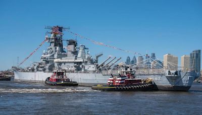 Legendary battleship returns to Camden after historical dry dock