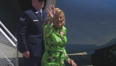 Jill Biden lands in Portland for fundraiser