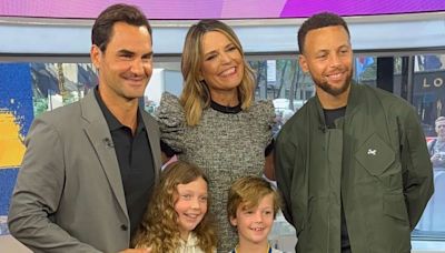 Savannah Guthrie's Kids Join Her on Today Set to Meet Stephen Curry, Roger Federer and Rachel Platten — See the Photos!