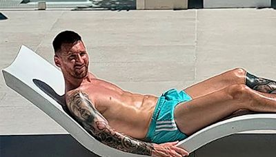 Antonela Roccuzzo compartió una foto de Messi que permite observar cómo está el tobillo lesionado 72 horas después de la final de América