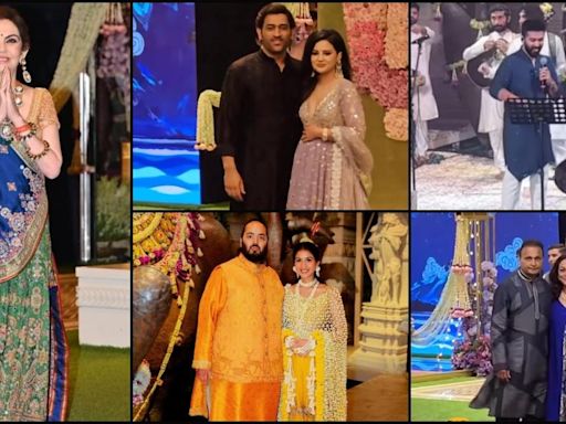 Amit Trivedi sings kirtans as Anant- Mukesh Ambani perform Shiva Puja; Nita Ambani offers prasad to paparazzi [Watch]