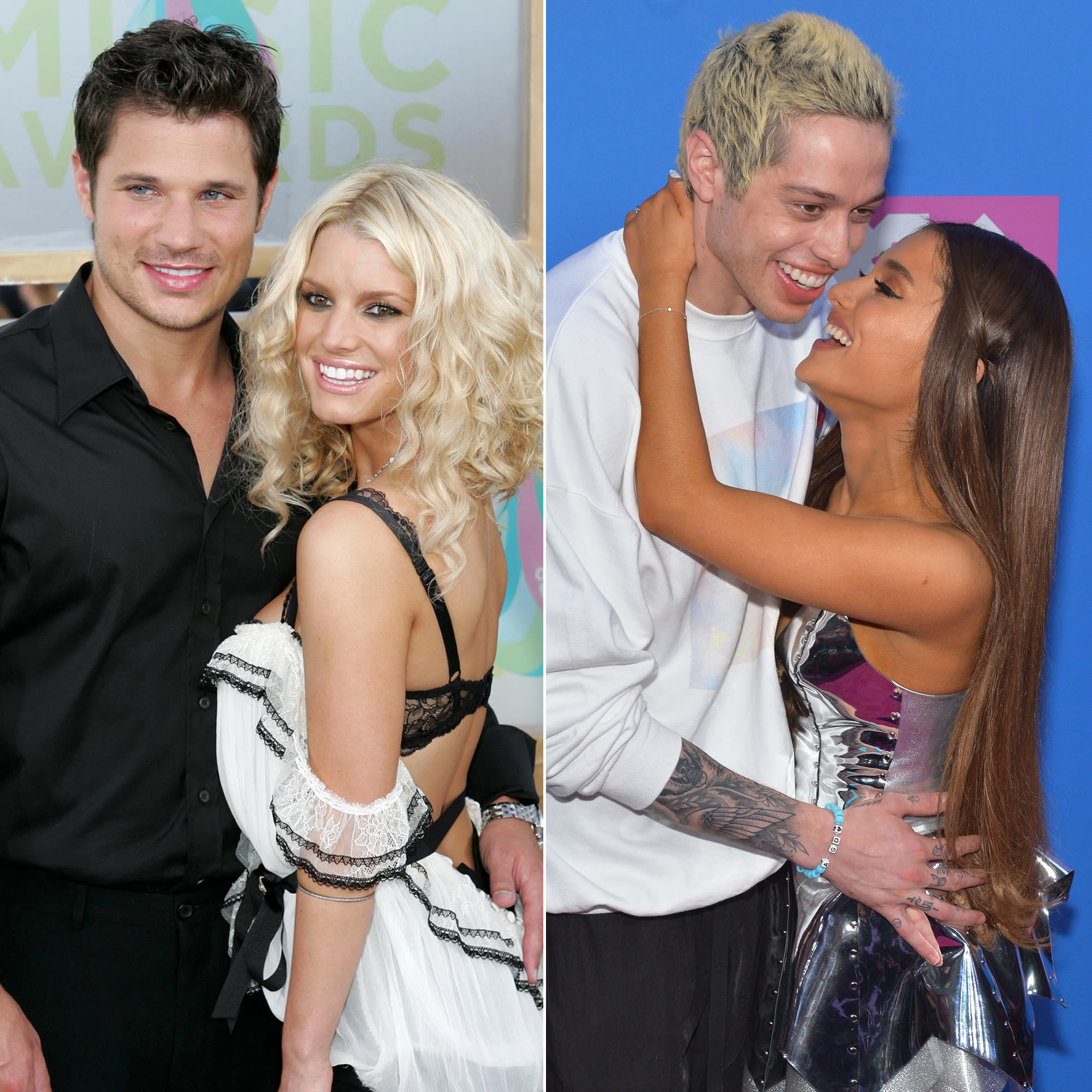 VMAs PDA Through the Years: From Jessica Simpson and Nick Lachey to Ariana Grande and Pete Davidson