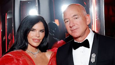 Lauren Sanchez's Bond Girl moment in gold bikini while jet skiing with Jeff Bezos — see photos