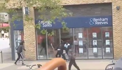Man knocked to floor and slashed with machete during fight in Woolwich