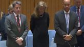 Watch: British UN Security Council representative stands to pay respects to Raisi