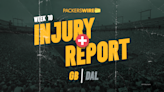 Packers list 17 players on first injury report of Week 10