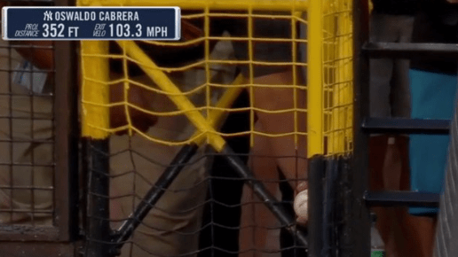 Yankees Batter Gets His Revenge on Oriole Park With Home Run That Got Stuck in Fence