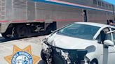 Crash between car and train reported in Santa Cruz County