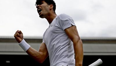Wimbledon | Carlos Alcaraz - Mark Lajal, en imágenes