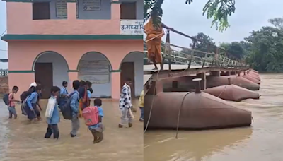 Floods In Bihar's Muzaffarpur: Thousands Stranded, Schools Underwater, Homes Submerged