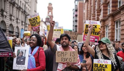 Tram lines blocked as protests continue over Manchester airport police incident