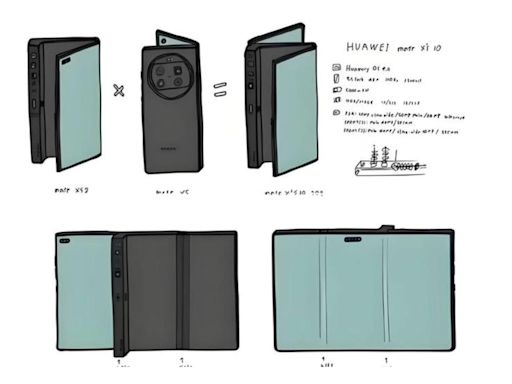 展開似平板！華為全球首款「三折疊手機」 售價近10萬