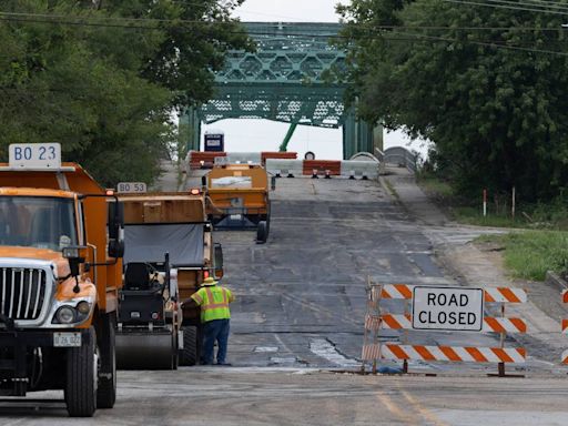 Damaged bridge in East St. Louis may reopen earlier than expected. Repair work has begun