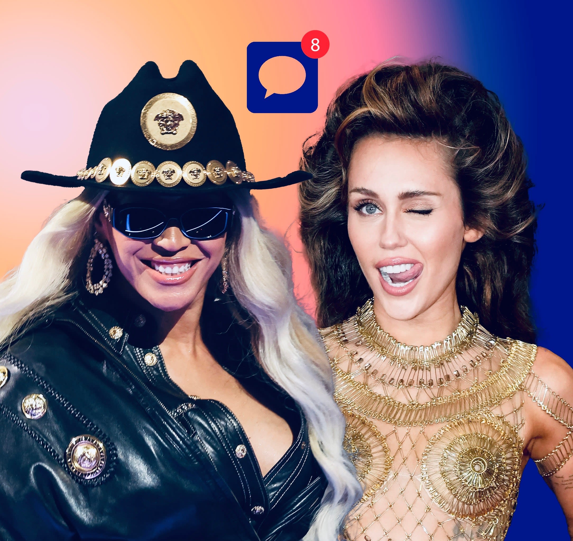 What Do Miley Cyrus & Beyoncé Text About Every Day? These Are Our 9 Guesses