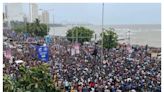 Thousands Of Fans Throng Marine Drive To Cheer For Rohit Sharma And His T20 Champions.