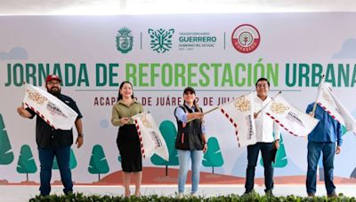Evelyn Salgado encabeza jornada de reforestación en Acapulco