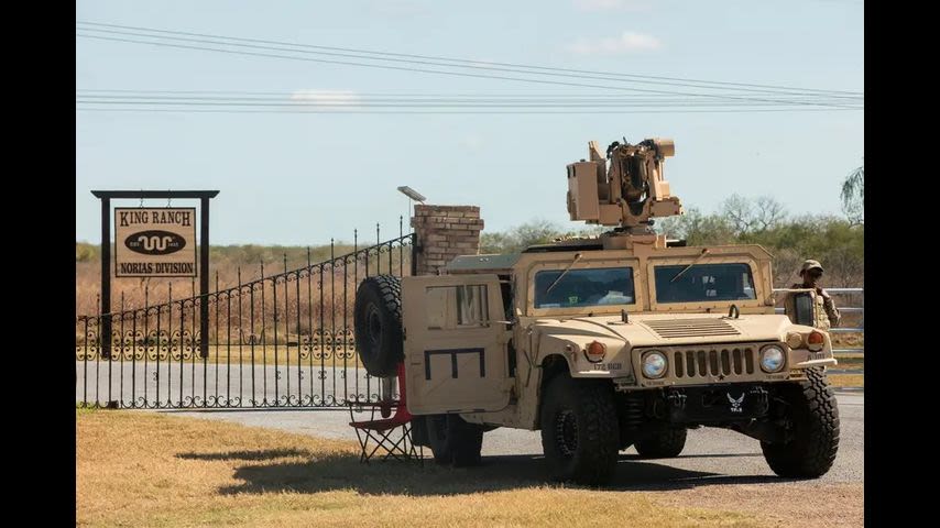 National Guard troops were dispatched to famous Texas ranches with private security as part of border mission