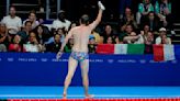 Olympic moment of the day: Cap-catching lifeguard steals the swimming show