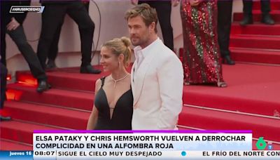 Elsa Pataky y Chris Hemsworth derrochan complicidad en Cannes mientras sus hijos lo dan todo en el gimnasio