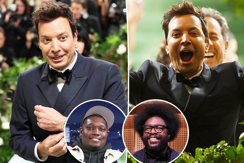 Jimmy Fallon headed for pizza at Lucali after Met Gala with Questlove and Michael Che