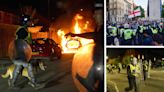 Over 100 arrests in second night of UK rioting, as police car set on fire, with teenager charged over Southport murders