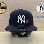New Era Japan NY Yankees Rose 59Fifty Navy NE日本美職紐約洋基深藍色玫瑰全封