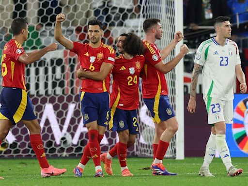 Own-goal enough to see Spain ease past outclassed Italy