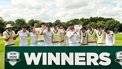 Andy McBrine takes plaudits as Ireland notch up comeback success against Zimbabwe for second-ever Test win